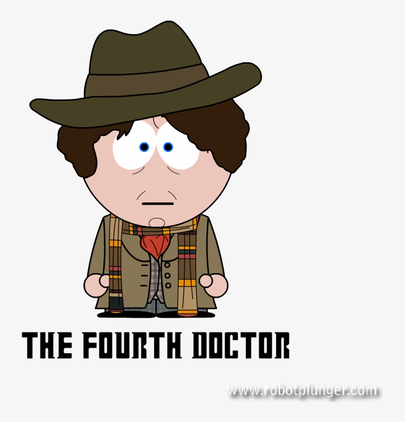 Doctor Who South Park - Doctor Who Tom Baker Cartoon, transparent png #8280402