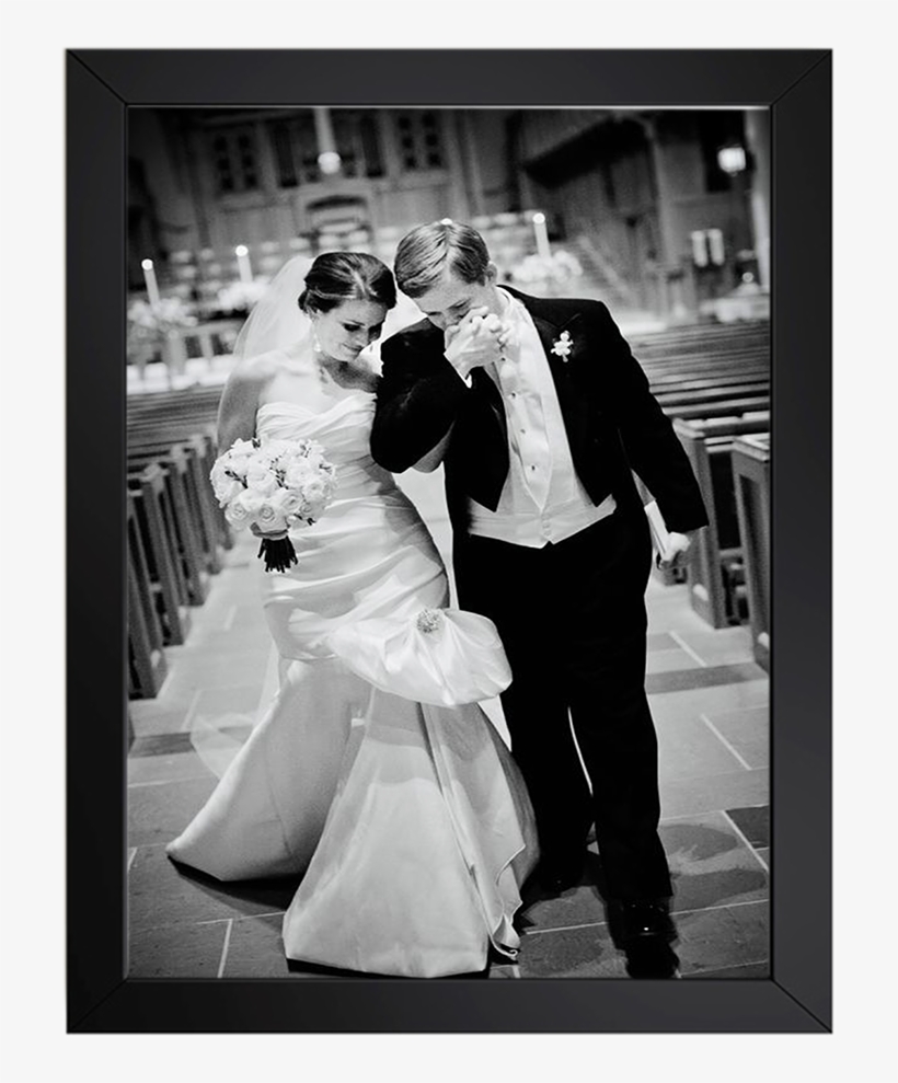 Quadro Cofre P/ Casamento/ Mais Moldura A4 Com Foto - Church Wedding Ceremony Photography Ideas, transparent png #8280531