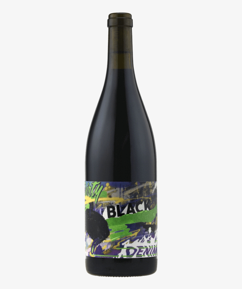 2017 Dirty Black Denim Mornington Syrah - Glass Bottle, transparent png #8280686