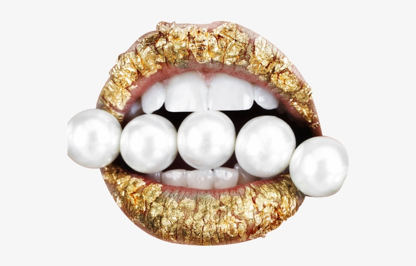 Más Labios Chulis En ^^ - Labios Dorados Brillantes, transparent png #8280754