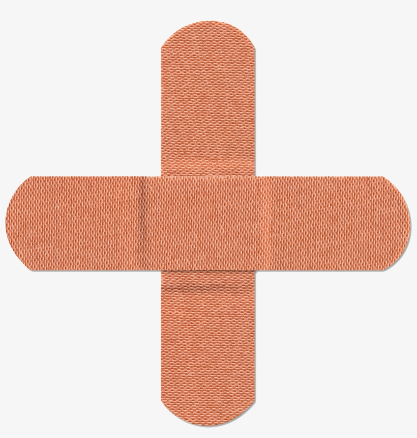 Banda Png - Bandage Cross, transparent png #8280776