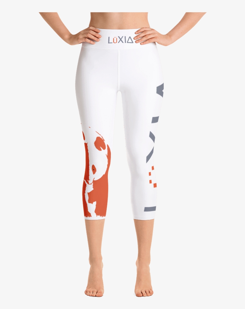Luxid "banda" Yoga Capri Leggings - Leggings, transparent png #8281205