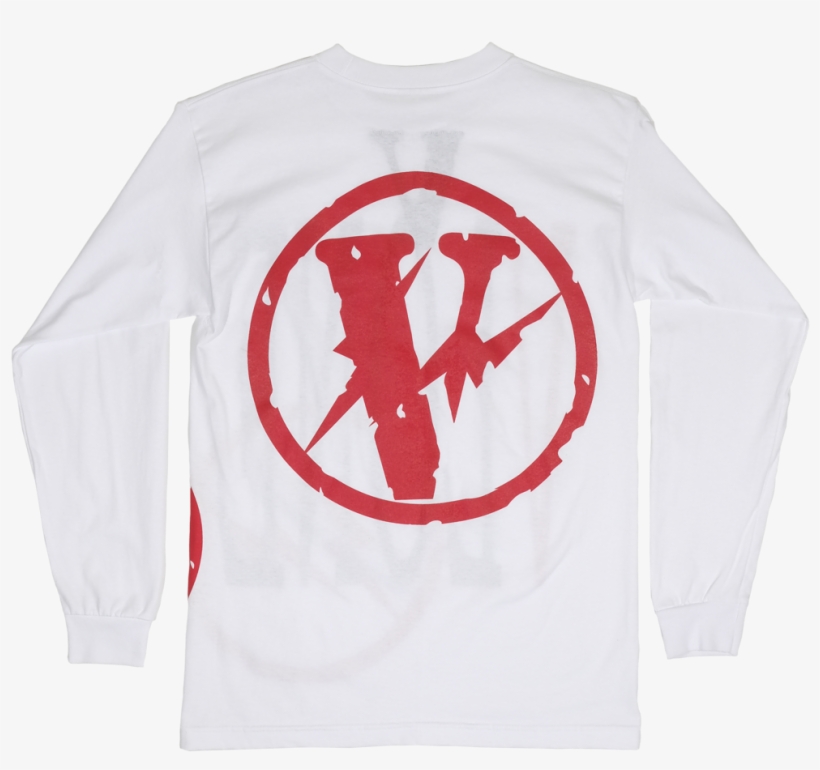 vlone shirt white and red