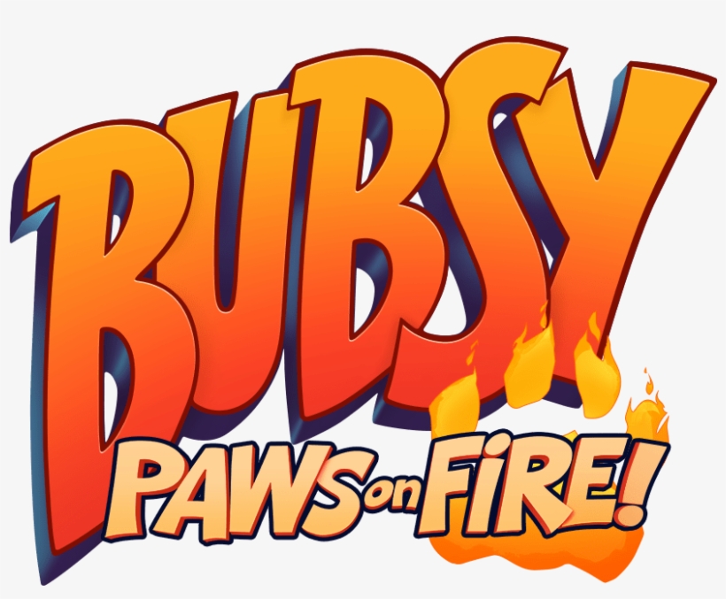 Bubsy Paws On Fire Logo - Bubsy, transparent png #8283184