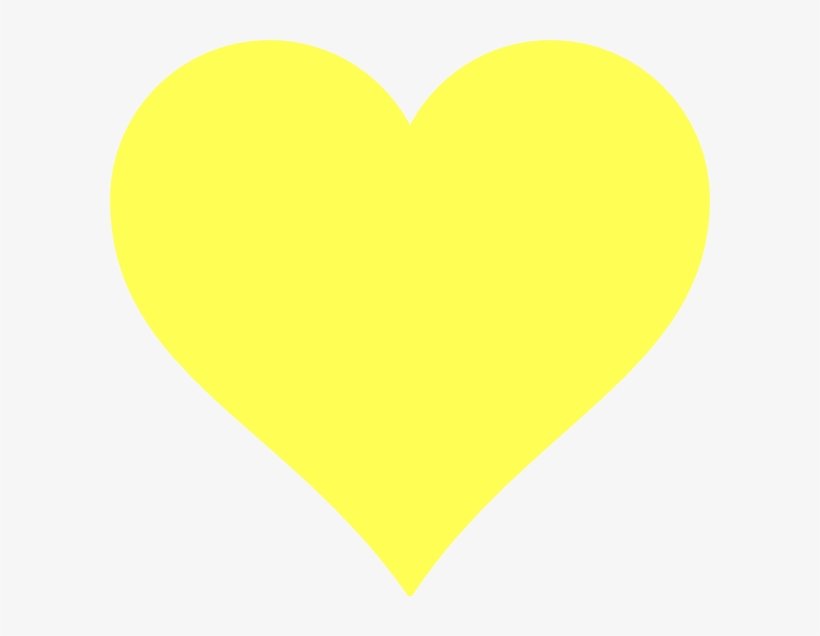 Yellow Heart Clipart Yellow Heart Transparent Background Free