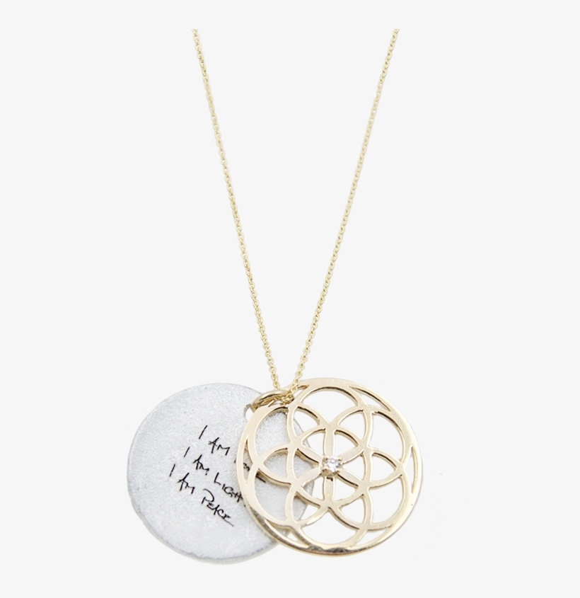 Load Image Into Gallery Viewer, Seed Of Life Necklace - Locket, transparent png #8284032