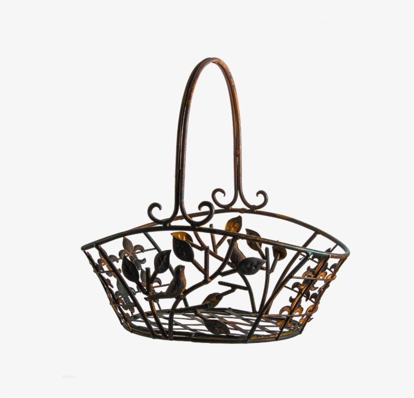 Canvas Print Basket Metal Copper Fruit Bowl Oxidized - Metal, transparent png #8284063