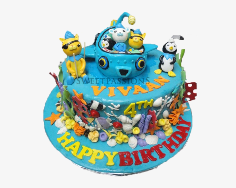 3d Octonauts Underwater Cake - Birthday Cake, transparent png #8284131