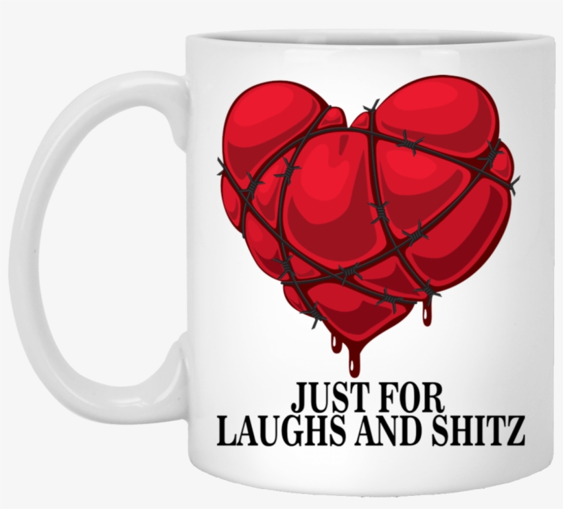 "my Bloody Heart" 11 Oz - Heart Wrapped In Barbed Wire, transparent png #8284166