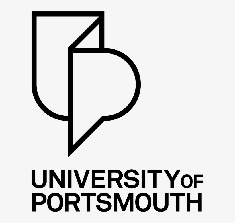 Download Black Line Stacked Logo Png - University Of Portsmouth Logo, transparent png #8284859