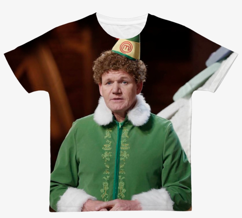 Gordon Ramsay Dressed As Buddy The Elf ﻿classic Sublimation, transparent png #8285639