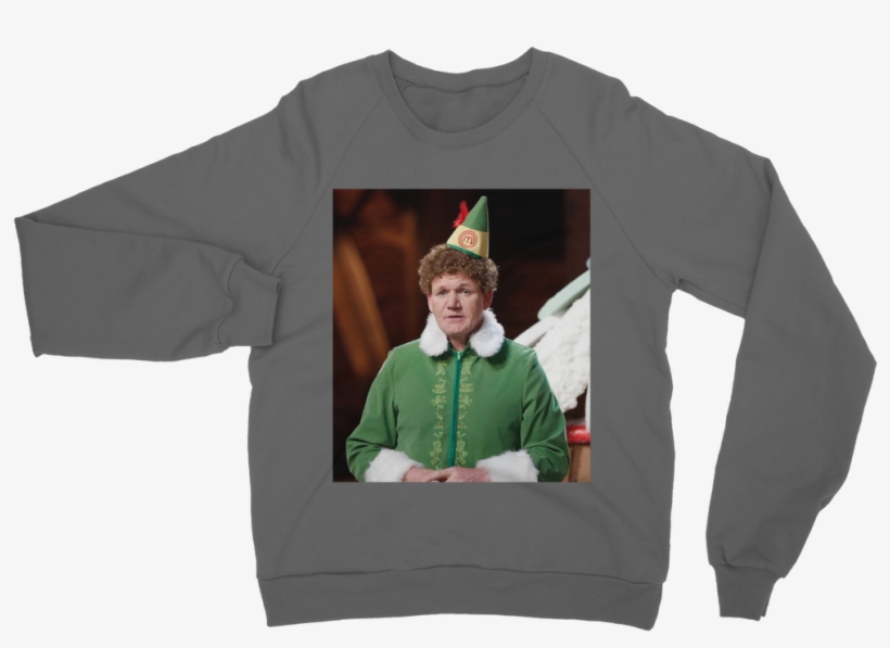 Gordon Ramsay Dressed As Buddy The Elf ﻿classic Adult - Sweater, transparent png #8286674