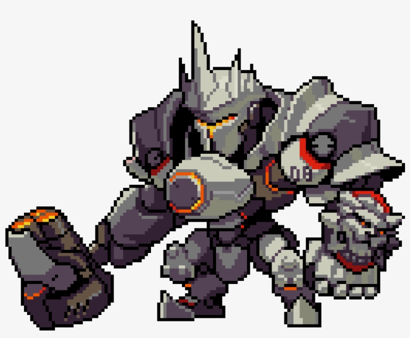 Reinhardt From Overwatch - Overwatch Reinhardt Pixel Spray, transparent png #8287059