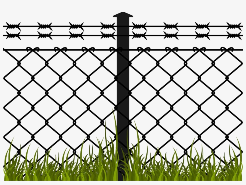 Bob Wire Fence Clipart