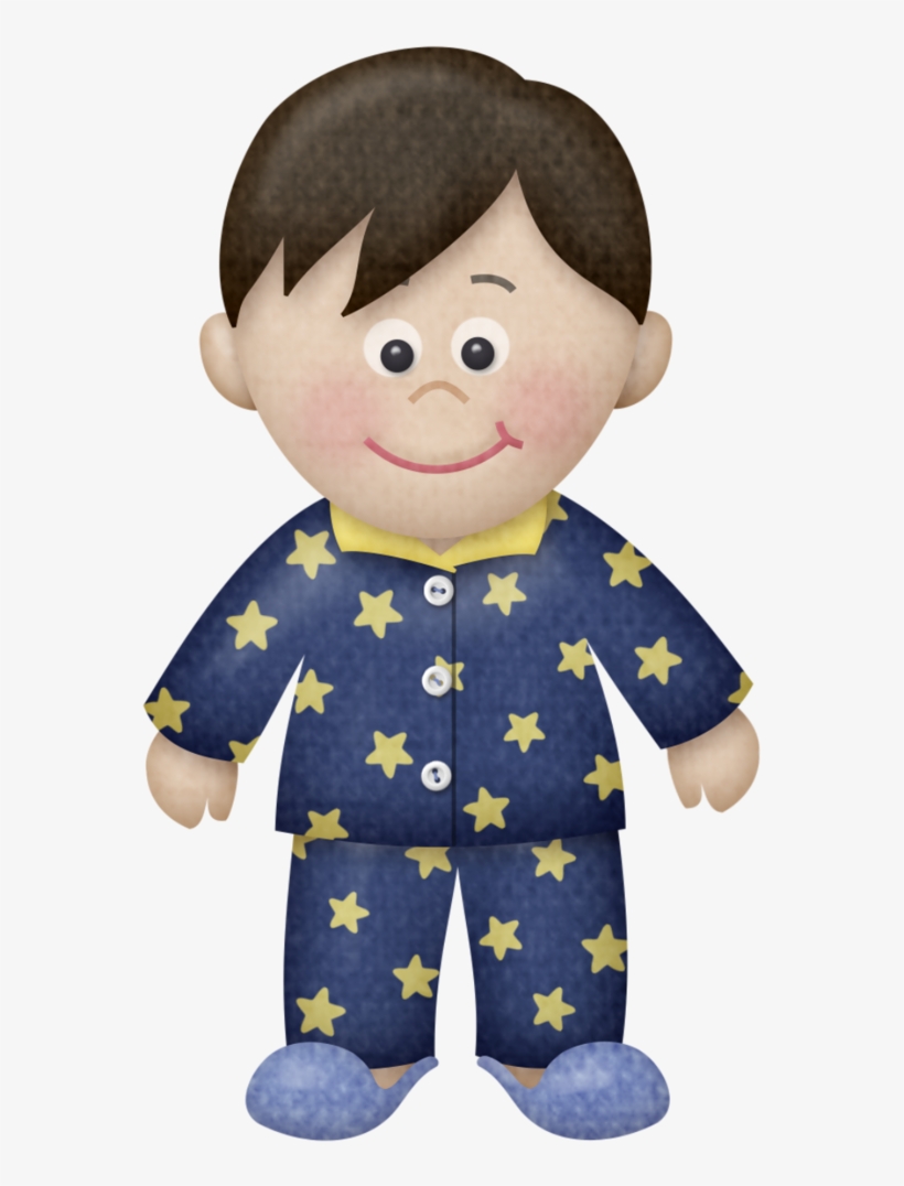 Boy In Pajamas Clipart - Boy In Pyjamas Clipart, transparent png #8288233