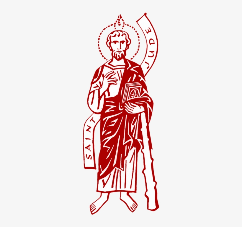 Patron Saint Of Desperate Causes, Desperate Situations, - Saint Judas Line Art, transparent png #8288702