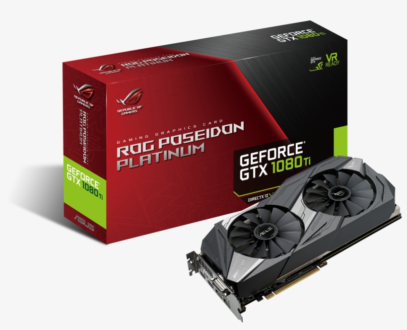 Previous - Next - Asus Rog Poseidon Geforce Gtx 1080 Ti Platinum Edition, transparent png #8289107