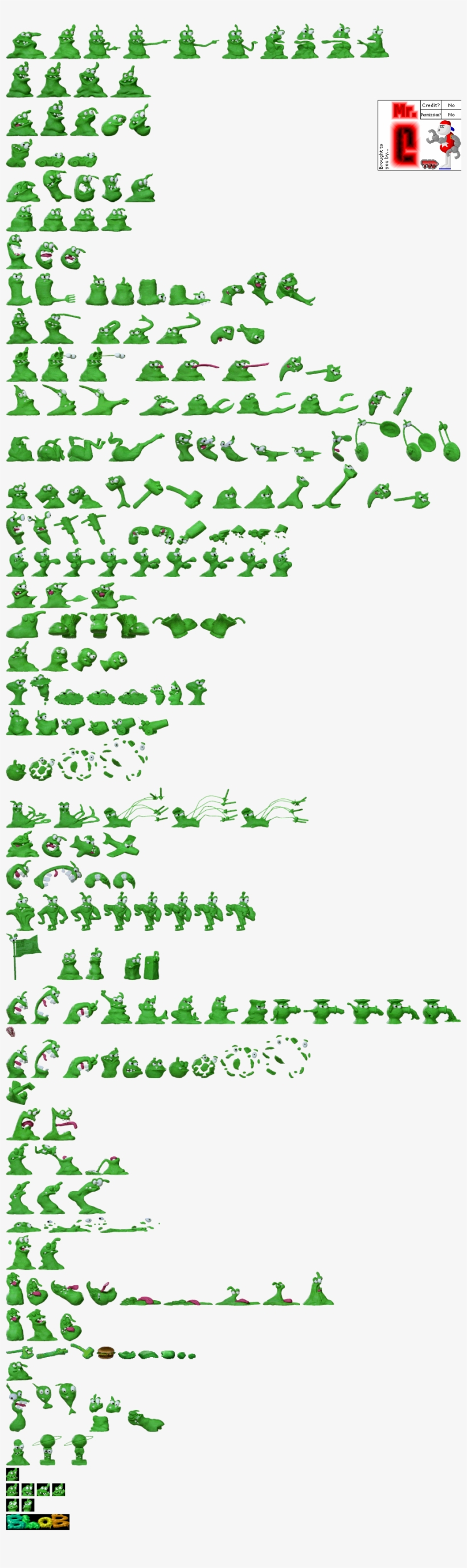 Click For Full Sized Image Blob - Clayfighter 63 1 3 Sprites, transparent png #8289193