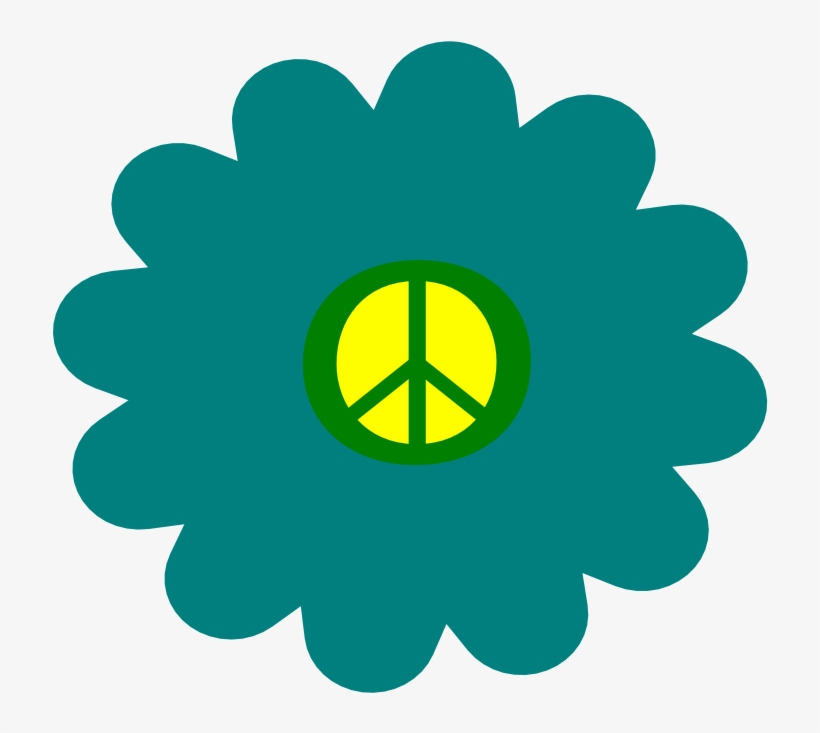 Hazard Clip Art Download - Flower Power Hippie Flowers, transparent png #8289837