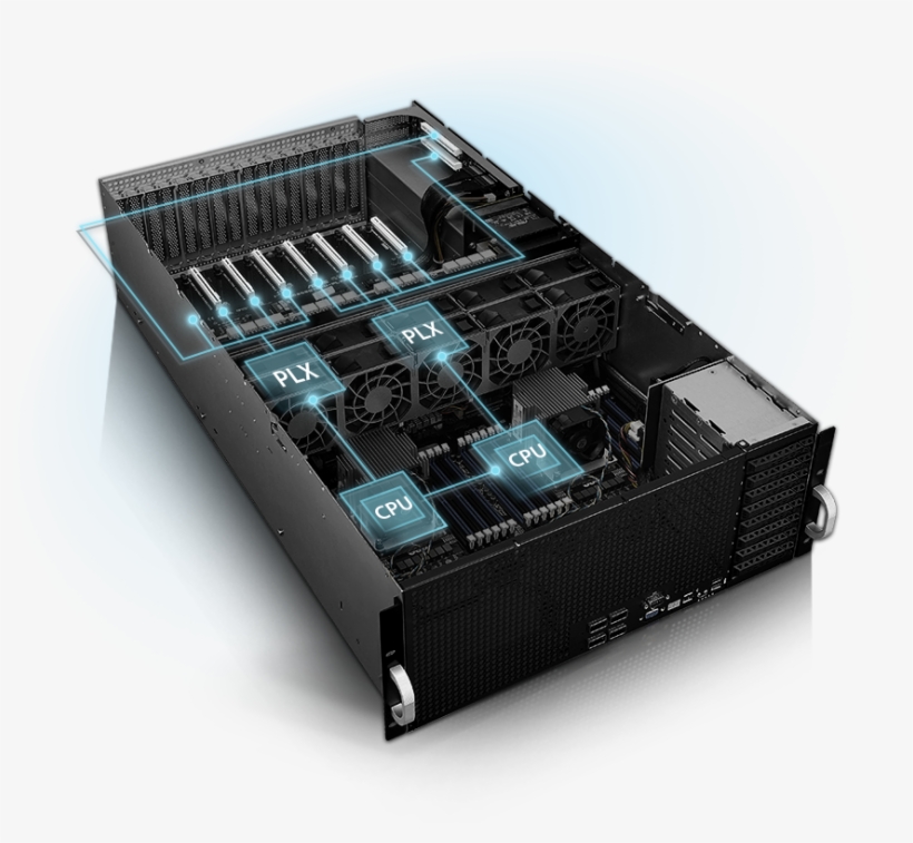 Single Root Complex - Asus Esc8000 G3, transparent png #8290119