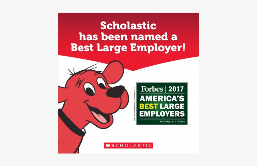 Forbes Names Scholastic A 2017 Best Large Employer - Cartoon, transparent png #8290660