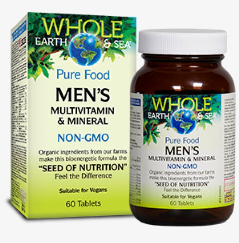 Whole Earth And Sea Men's Multivitamin, transparent png #8290662
