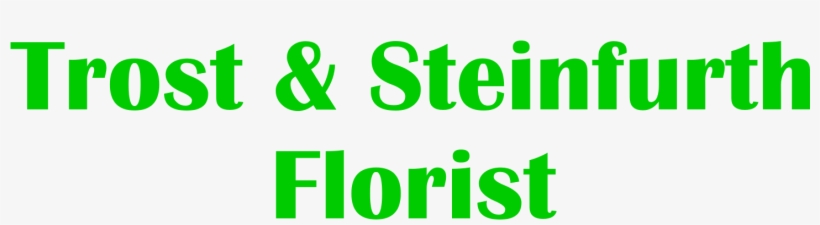Trost And Steinfurth Florist - Calligraphy, transparent png #8291599
