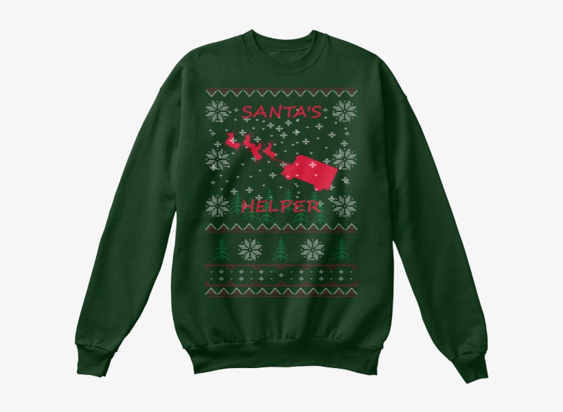 Ups Truck Ugly Christmas Sweater-style Printed Shirt - Women Ugly Christmas Sweaters, transparent png #8293319