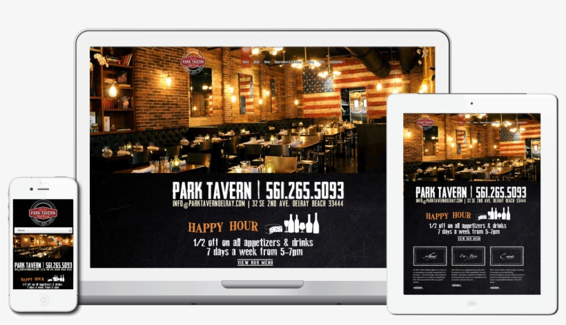 Park Tavern An Three Devices - Smartphone, transparent png #8293509