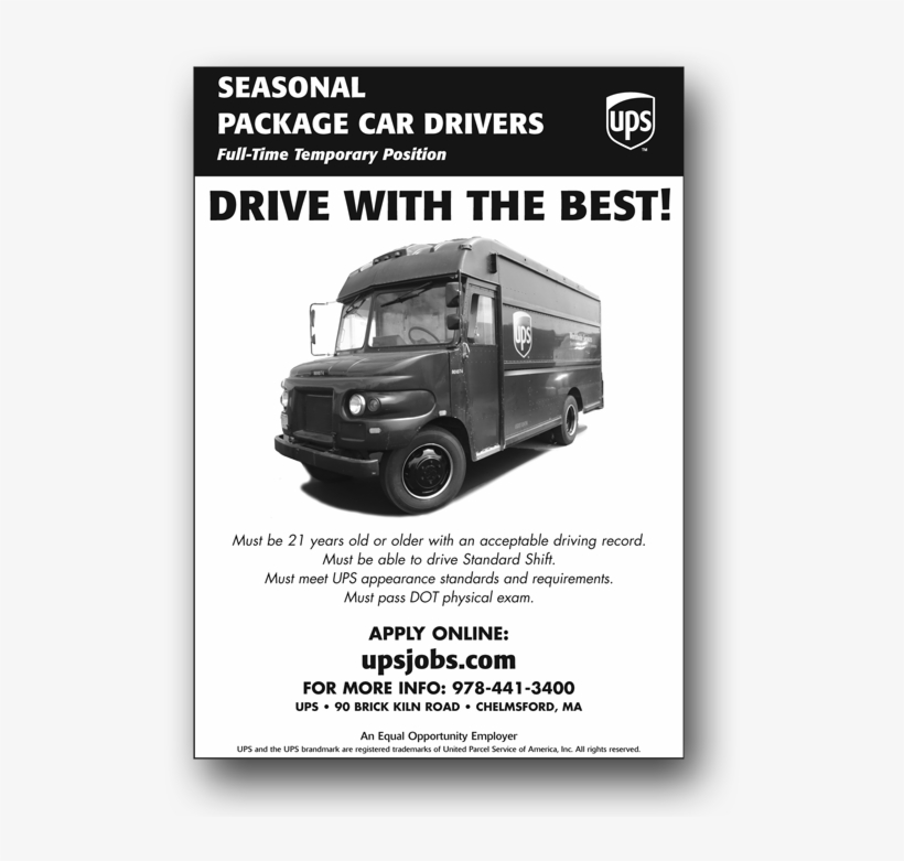 Ups Peak Season Recruitment Campaign - Ups Seasonal Jobs, transparent png #8293809