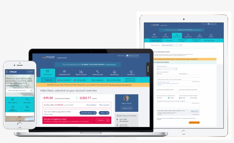 Moat 3 Devices - Computer Icon, transparent png #8293873