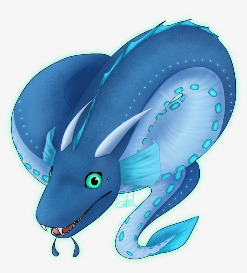 Blue Crescent Eel Cm By Sahel-solitude - Cartoon, transparent png #8294109