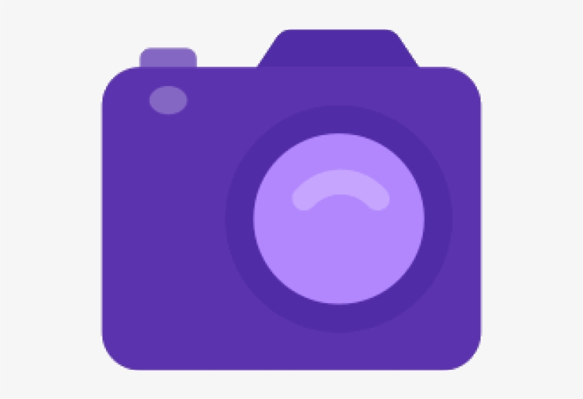 Camera Lens Clipart Purple - Purple Camera Icon, transparent png #8295116