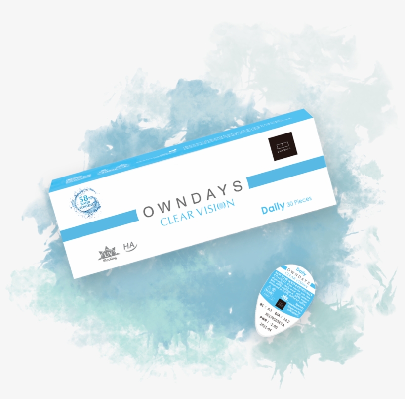 Owndays Clear Vision Package - Owndays Clear Vision Contact Lens, transparent png #8297537