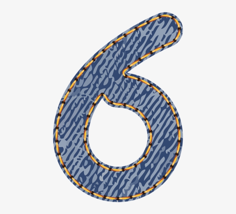 Free Png Download Jeans Number Sixpicture Clipart Png - Circle, transparent png #8297625