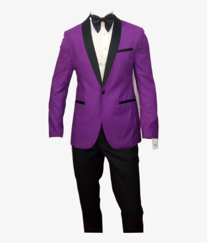 Picture Of Men's Purple Shawl Lapel Suit - Tuxedo, transparent png #8297685