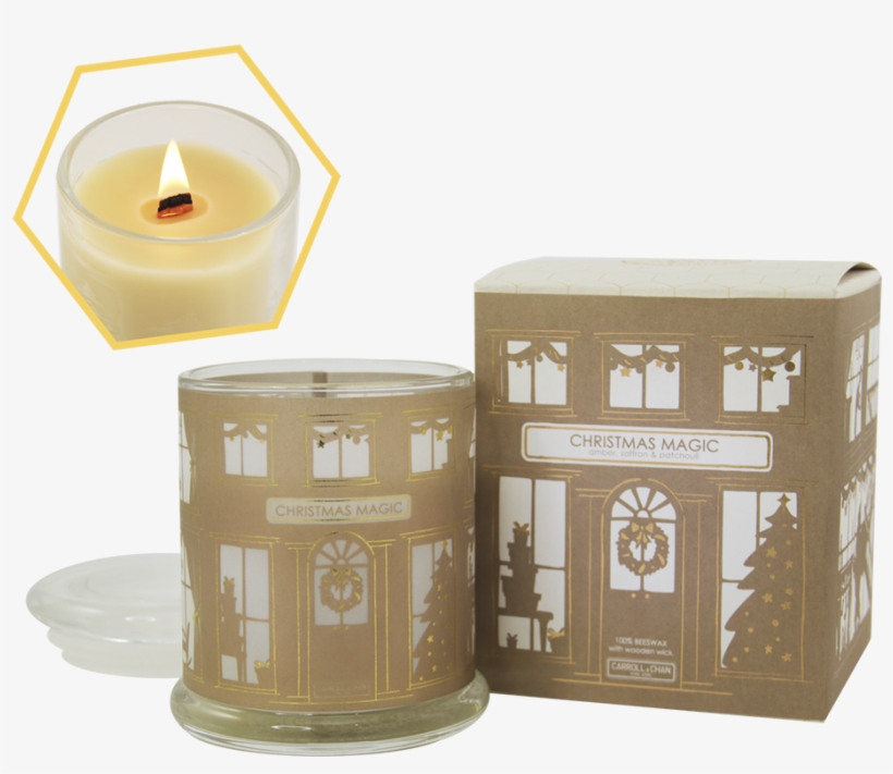 Christmas Magic Beeswax Candle - Candle, transparent png #8298513