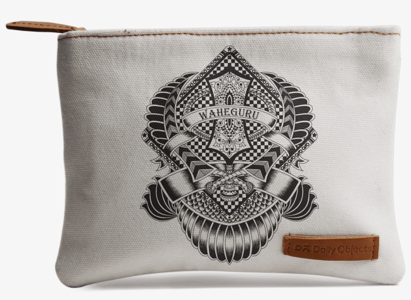 Dailyobjects Khanda Tattoo Jumbo Stash Pouch Buy Online - Handbag, transparent png #8298566