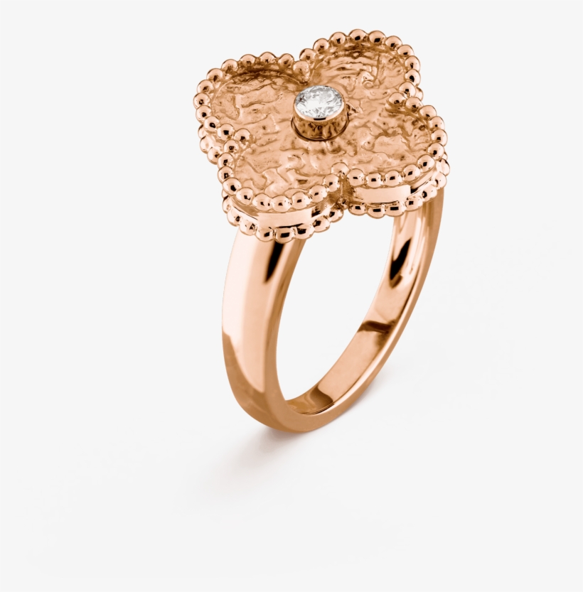 Vintage Alhambra Ring, - Van Cleef Vintage Alhambra Ring, transparent png #8298643