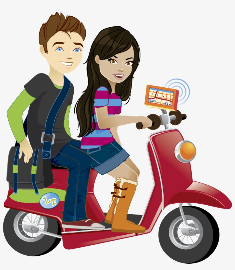 Scooter Clipart 5 Year Old Child - Little Passports Sam And Sofia, transparent png #8299753
