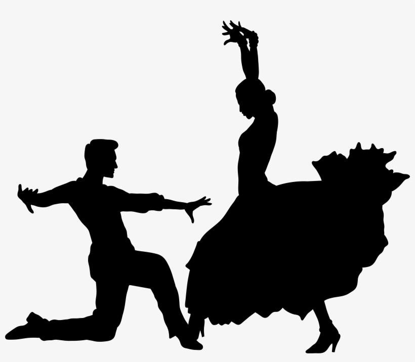 Svg Black And White Dancing Clipart Black And White, transparent png #830228