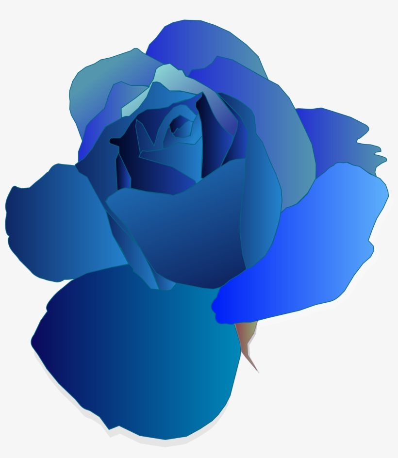 Blue Rose Clipart Transparent - Blue Roses No Background, transparent png #830254