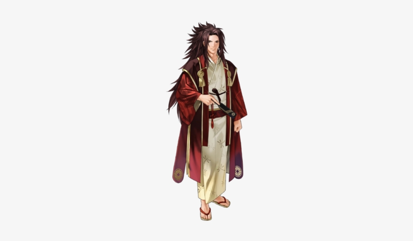 Ryoma Dancing Samurai Face - Fire Emblem Heroes Ryoma Dancer, transparent png #830473