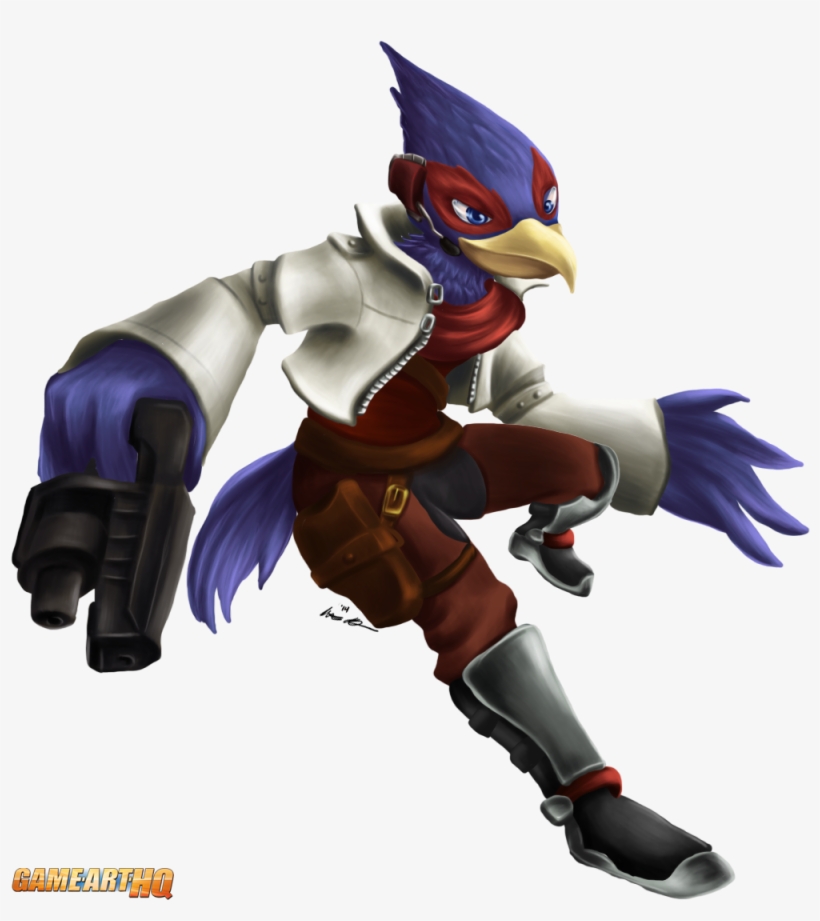 Falco Lombardi Star Fox Game Art Hq Nintendo Challenge - Super Smash Bros Mélée Fox, transparent png #830540