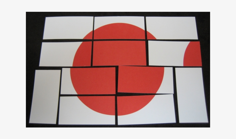 Japanese Flag Puzzle - Circle, transparent png #830567