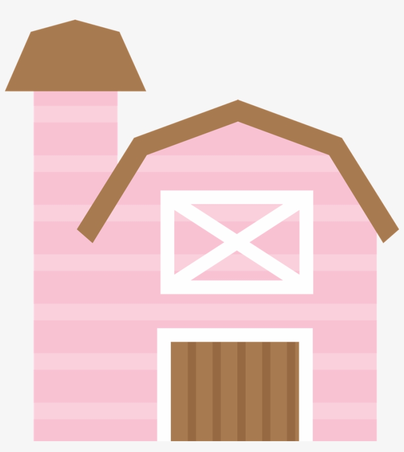 Barn Clipart Pink - Celeiro Fazendinha Rosa Png, transparent png #830964