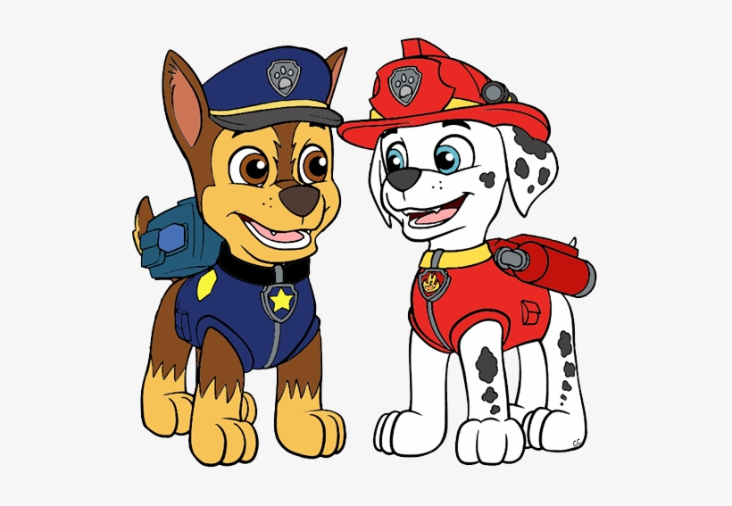 Download Marshall - Paw Patrol Chase Cartoon PNG image for free. 