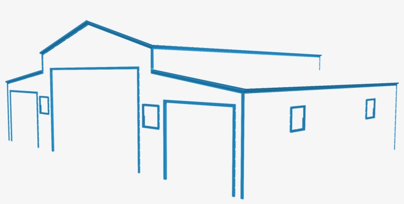 Barn Trim King Blue - House, transparent png #831060