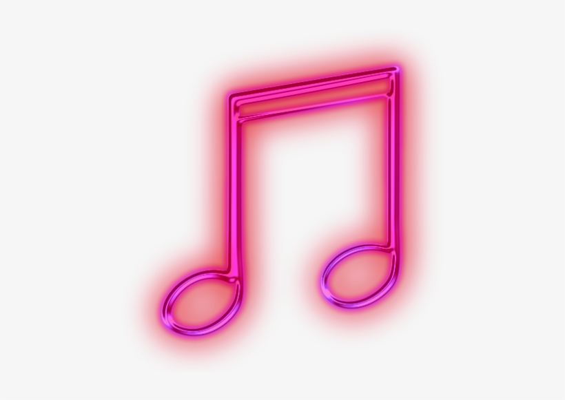 Tumblr M8i8z7qrlo1r5zj1yo1 500 Pink Neon Lights, Pink - Music Note Png, transparent png #831130