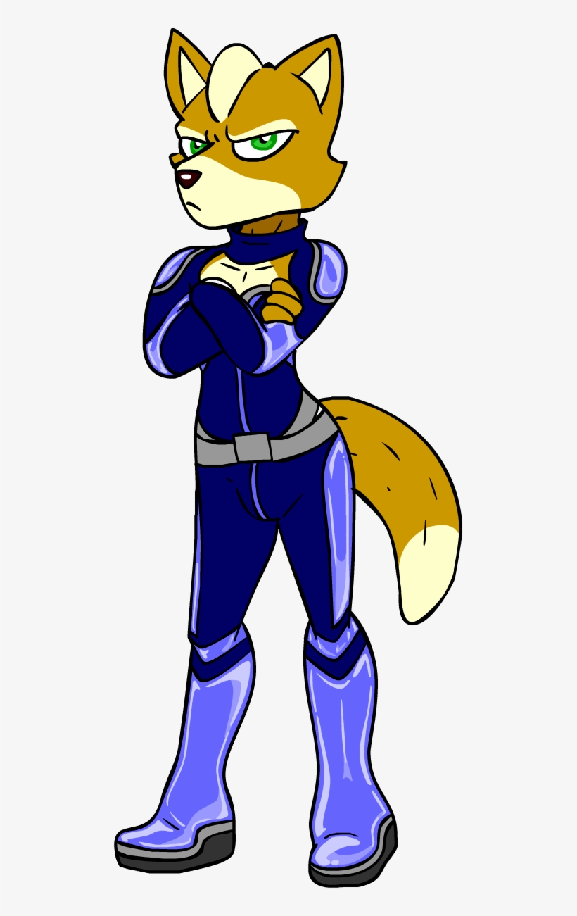 Starfox In Krystal's Outfit - Star Fox Krystal Swap, transparent png #831235